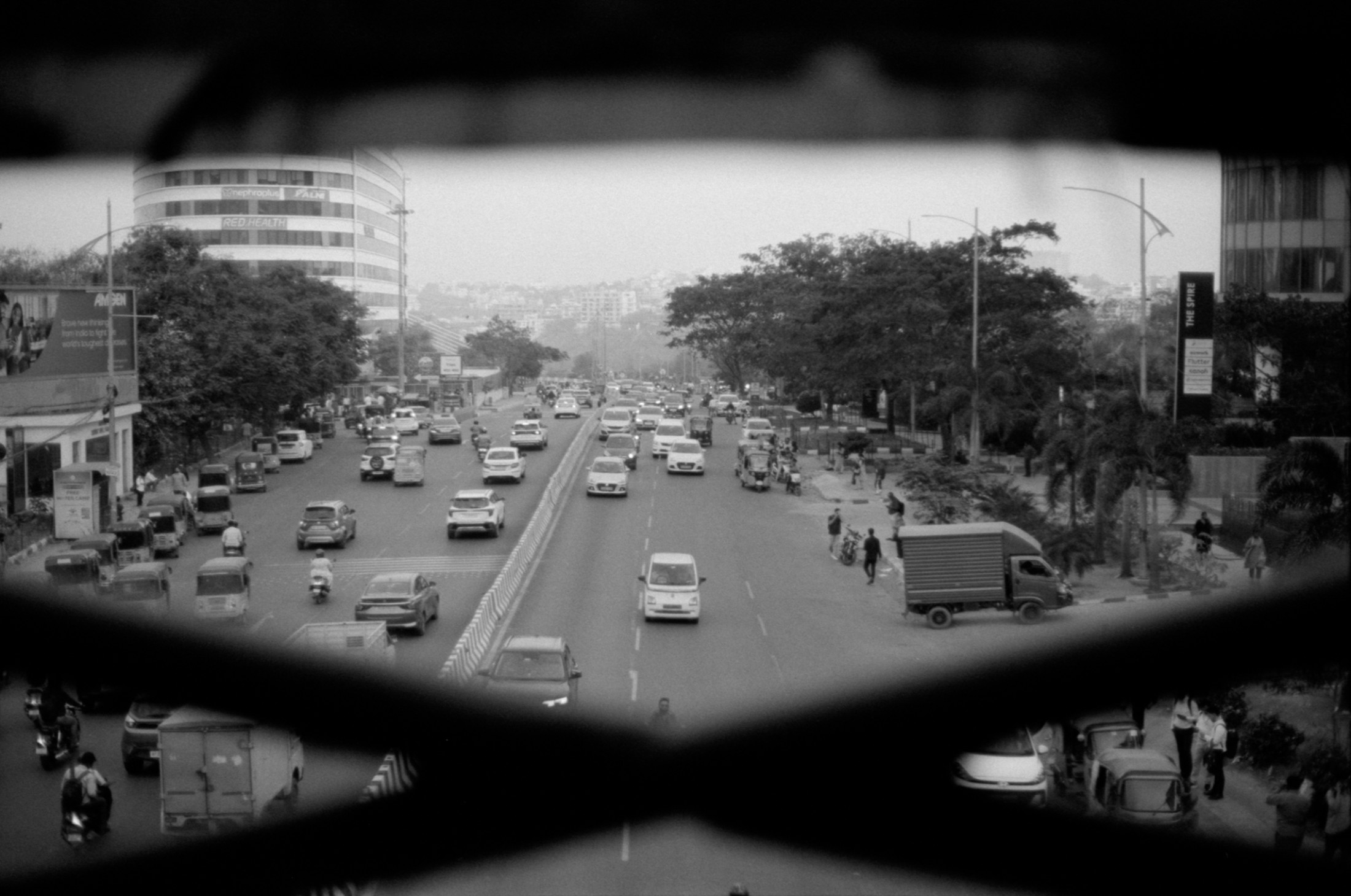 Roadview from a skywalk 